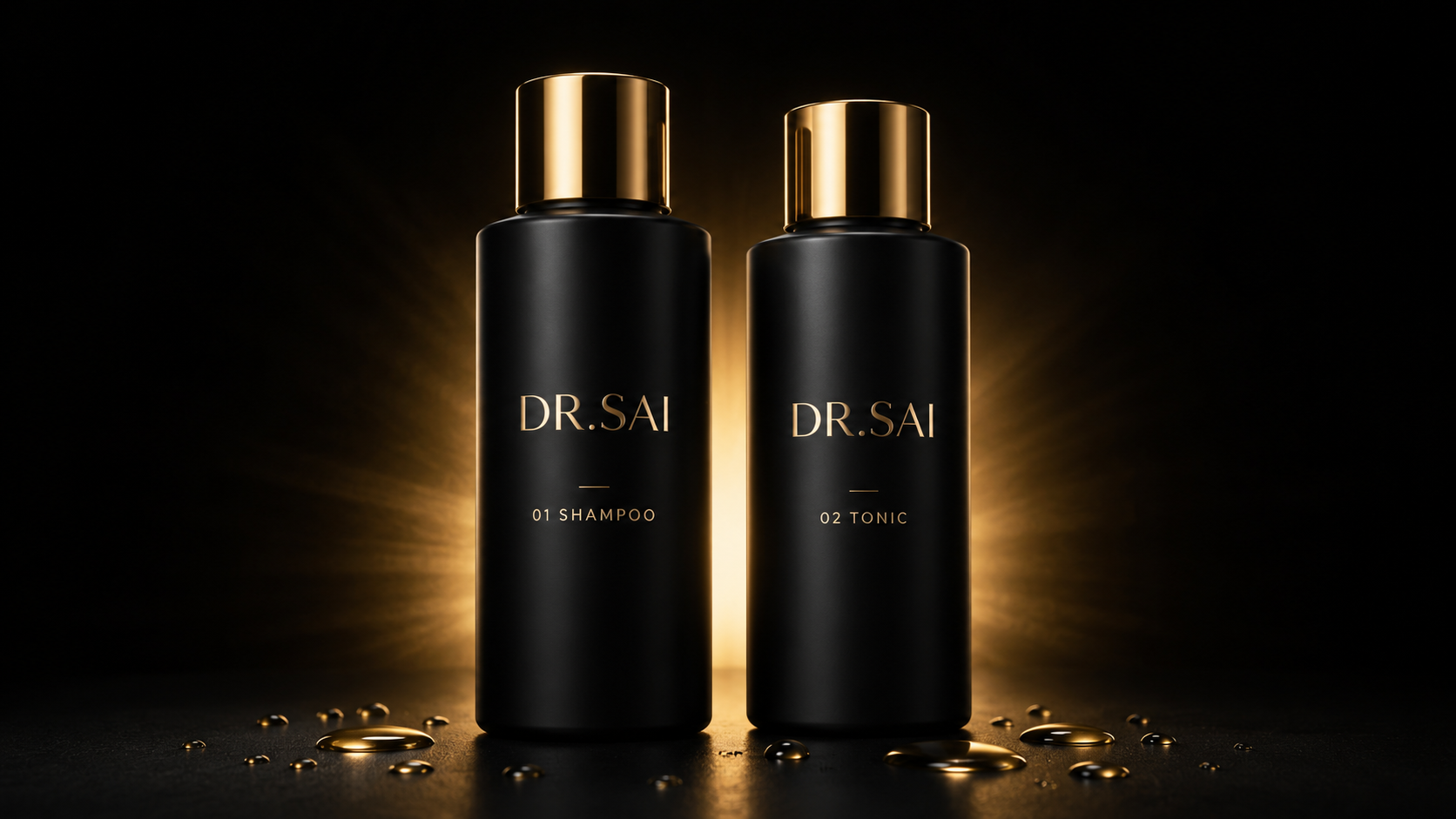 DR.SAI 01 SHAMPOO と 02 TONIC メインビジュアル