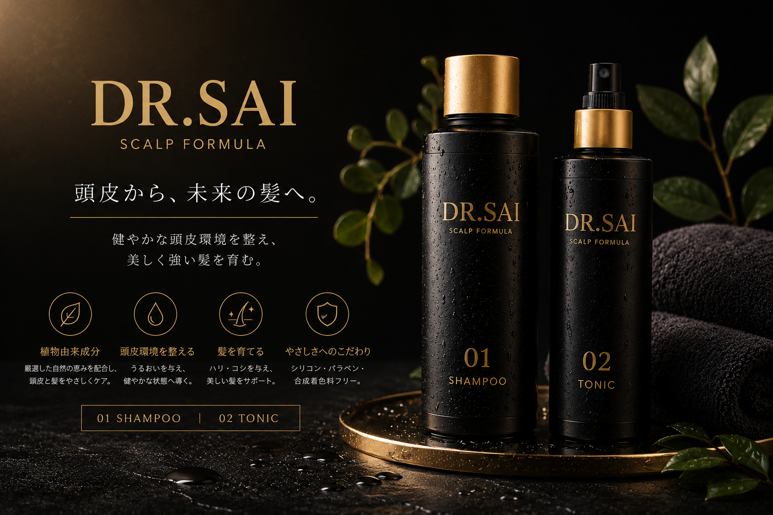 DR.SAI 洗面所でのライフスタイルイメージ